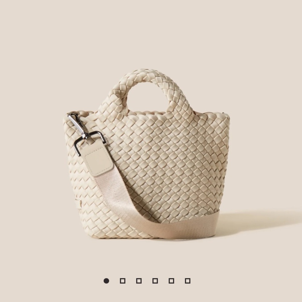 Naghedi St Barths Petite Tote in Ecru